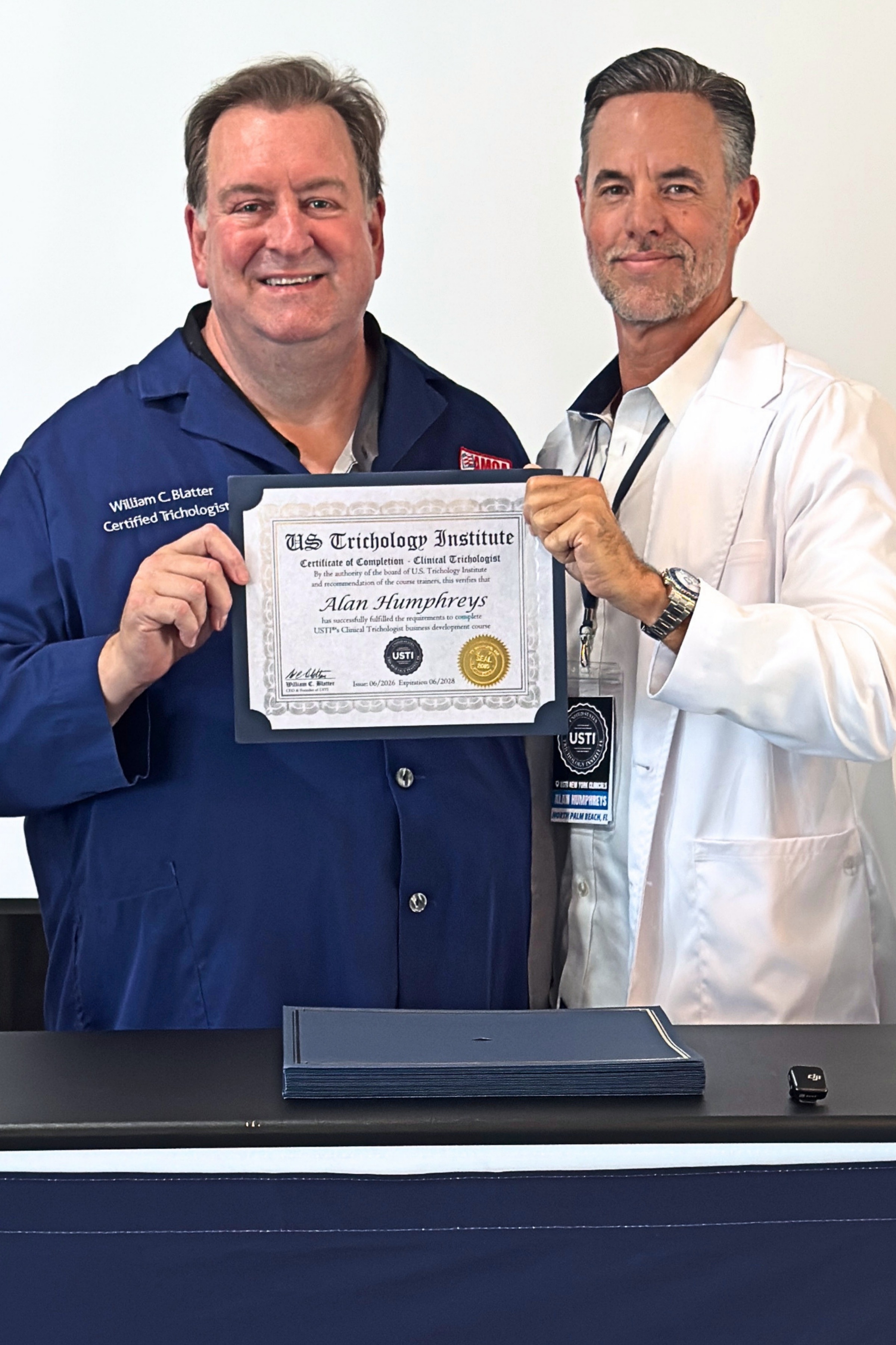 Alan Humphreys Trichology certification